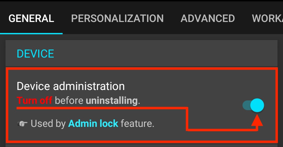 Important steep before uninstalling